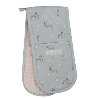 stag double oven glove by sophie allport