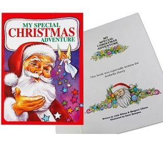 child's personalised christmas adventure book by sleepyheads