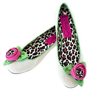 sisi canvas ballerina shoes *rrp £60* by stasia