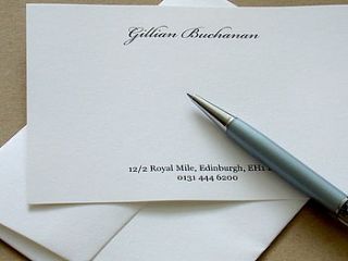 personalised correspondence cards style two by write notes