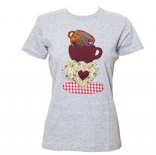 patchwork tea cup t shirt by not for ponies