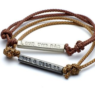 men's id bead braided bracelet by chambers & beau