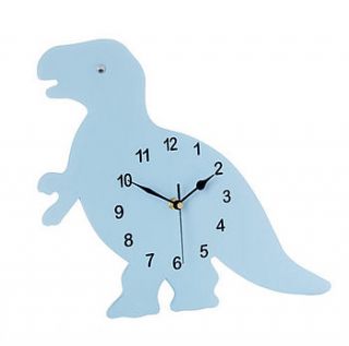 boys dinosaur wall clock by pitter patter products