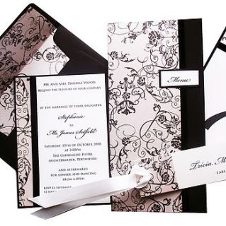 personalised boudoir invitation by ten and sixpence