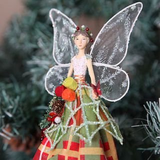christmas tartan highland tree topper angel by red berry apple