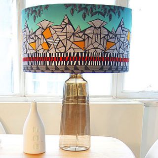 'the alps' geometric designer drum lampshade by lampara