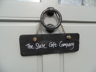 personalised slate sign by slate gift company