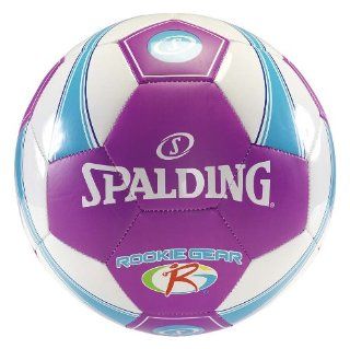 Spalding Rookie Gear Soccer Ball   Purple/Blue   Bulk Inflate Size 3 Sports & Outdoors