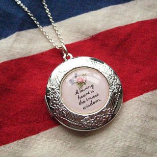 a loving heart personalised locket necklace by hoolala