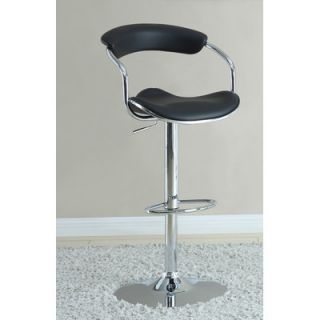 Wildon Home ® Adjustable Bar Stool 120386 / 120385 Upholstery Color Black