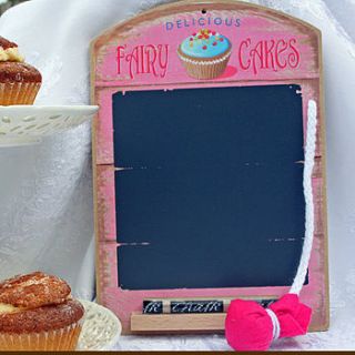 fairy cakes mini chalkboard by lytton and lily vintage home & garden