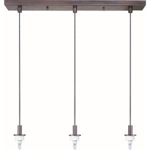 ET2 Lighting ET2 ES91003 BZ Bronze Carte 3 Light Pendant