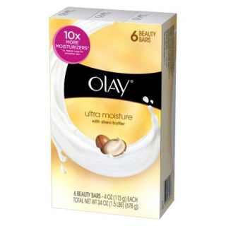 Olay Ultra Moisture Beauty Bar Soap with Shea Butter   6 Bath Bars