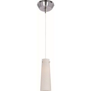 ET2 Lighting ET2 E94339 112SN Satin Nickel Sprial 1 Light RapidJack Pendant and