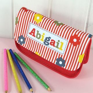 girl's personalised pencil case by tillie mint