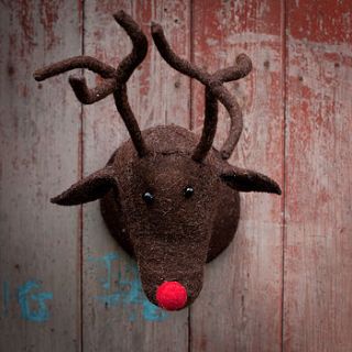 brown felt reindeer head by armstrong ward