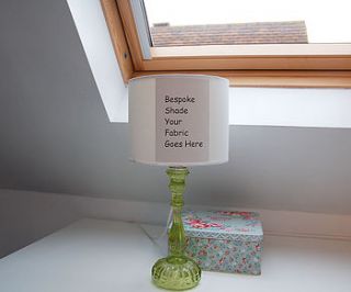 handmade bespoke lampshade by the shabby shade