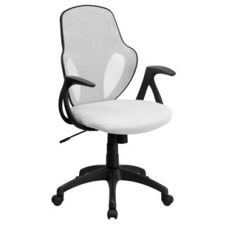 FlashFurniture Mid Back Executive Mesh Chair with Nylon Base H 8880F Color W