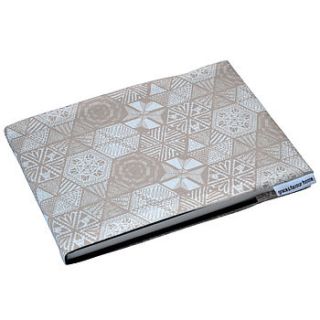 a5 hexie doodle taupe sketchbook or notebook by grace & favour home