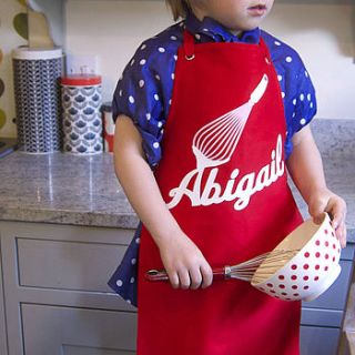 personalised child's apron by pop kid