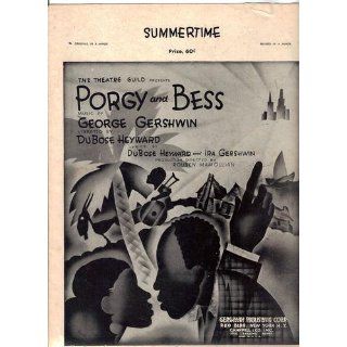Summertime George Gershwin, DuBose Heyward, Ira Gershwin Books
