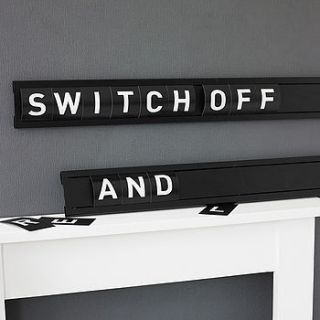 typographic cinema display board by goodwin & goodwin