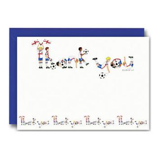 football thank you by alphabet gifts