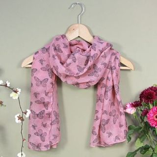 butterfly print scarf by lisa angel