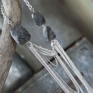 interchangeable multi chain & stone necklace by tutti&co