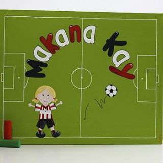 football name canvas personalised by lizajdesign