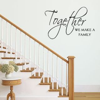 together we make a family wall sticker by mirrorin