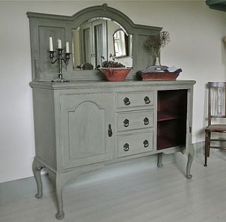 bevelled mirror back chiffonier by distressed but not forsaken