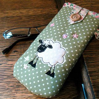 sheep glasses case by the apple cottage company