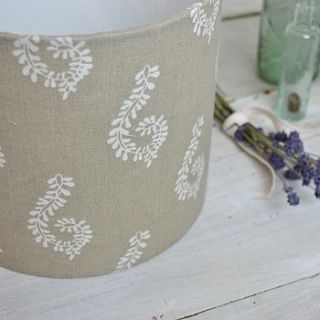 handmade shalini linen lampshade by lolly & boo lampshades