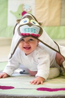 baby toweling hooded towel by mini u (kids accessories) ltd