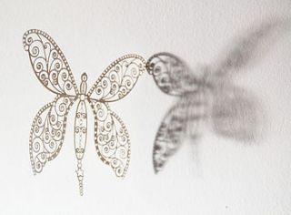 laser cut butterfly mobile decorations by the hummingbird card company