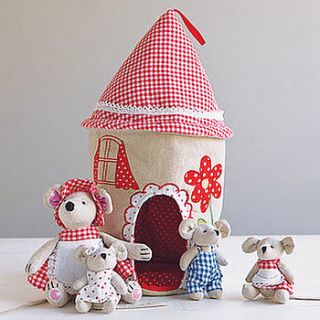 fabric mouse house and family by little ella james
