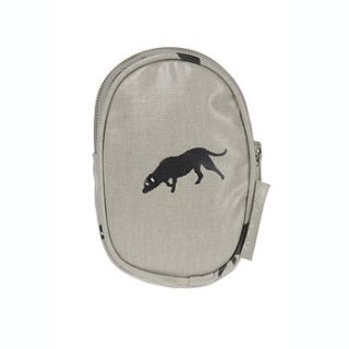 labrador oilcloth gadget holder by sophie allport