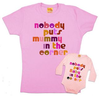 'nobody' mum and baby twinset by twisted twee