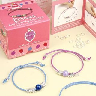berries bead friendship bracelet kit by lisa angel