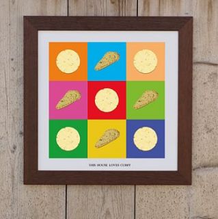 'curry lover' print number one by loveday designs