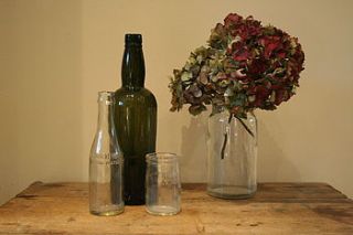 vintage bottles   set one by homestead store