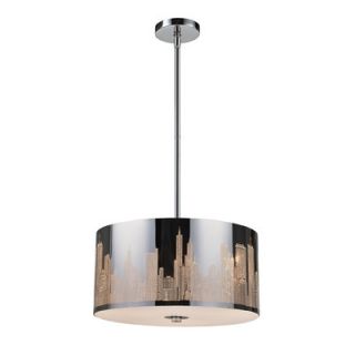 Elk Lighting Skyline 3 Light Drum Pendant