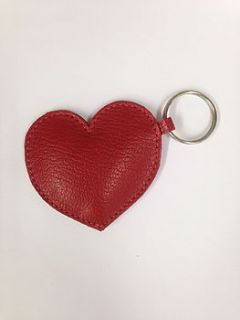 queen of hearts handmade leather keyring by rachel orme