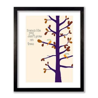 personalised friends like you print by geri loves emi