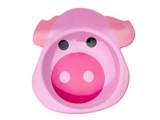 large funny pig breakfast plate by posh totty designs interiors