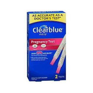 Clearblue Easy Plus/Minus Results Pregnancy Test with Color Change Tip   2 CT (PACK OF 2) Packaging May Vary Health & Personal Care