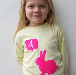 personalised birthday age t shirt by littlechook personalised childrens clothing