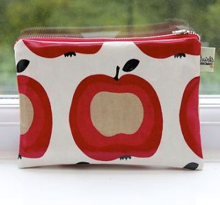 apples cosmetic bag by quirkybee