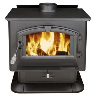 US Stove Medium EPA Certified Wood Burning Fireplace Insert in Black